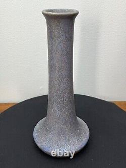 VTG Rare Burley Winter Arts And Crafts Pottery Mottled Purple 10 Vase #1