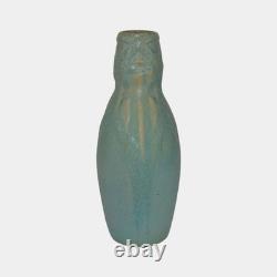 Van Briggle 1905 Vintage Arts And Crafts Pottery Blue Ceramic Flower Vase 161
