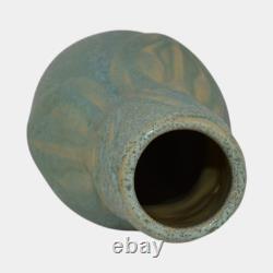 Van Briggle 1905 Vintage Arts And Crafts Pottery Blue Ceramic Flower Vase 161