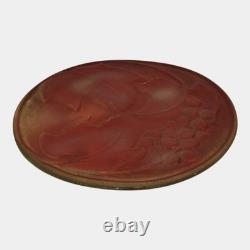 Van Briggle 1907-12 Vintage Arts And Crafts Pottery Red Grapes Ceramic Plate 15