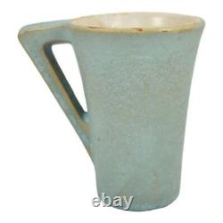 Van Briggle 1909 Vintage Arts And Crafts Pottery Blue Handled Ceramic Mug