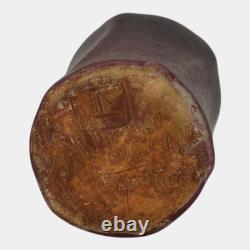 Van Briggle 1910s Vintage Arts And Crafts Pottery Mulberry Ceramic Vase 833