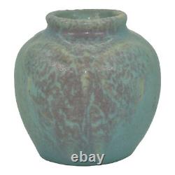 Van Briggle 1913 Arts And Crafts Pottery Moth Blue Ceramic Vase 683