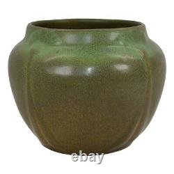 Van Briggle 1916 Vintage Arts And Crafts Matte Green Brown Pottery Vase 480