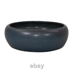 Van Briggle 1916 Vintage Arts And Crafts Pottery Matte Blue Purple Ceramic Bowl