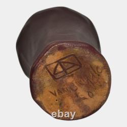 Van Briggle 1920 Vintage Arts And Crafts Pottery Mulberry Poppies Vase 601
