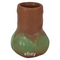 Van Briggle 1920s Vintage Arts And Crafts Pottery Brown Green Ceramic Vase 645