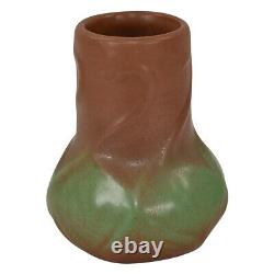 Van Briggle 1920s Vintage Arts And Crafts Pottery Brown Green Ceramic Vase 645
