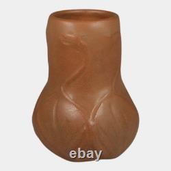 Van Briggle 1930s Vintage Arts And Crafts Pottery Brown Ceramic Flower Vase 645