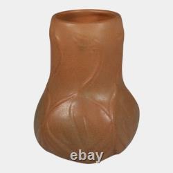 Van Briggle 1930s Vintage Arts And Crafts Pottery Brown Ceramic Flower Vase 645