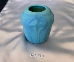 Van Briggle 4 Crosses, Turqoise Window Sill, Table, Cabinet Vase, Older Version