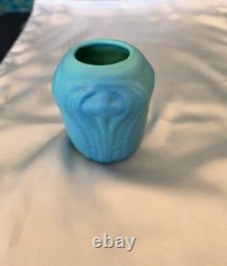 Van Briggle 4 Crosses, Turqoise Window Sill, Table, Cabinet Vase, Older Version