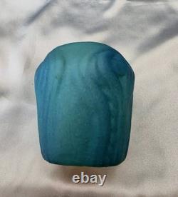 Van Briggle 4 Crosses, Turqoise Window Sill, Table, Cabinet Vase, Older Version