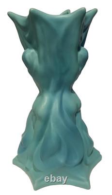 Van Briggle Art Pottery 17 Floor Vase Three Graces in Turquoise Blue Mist Rare