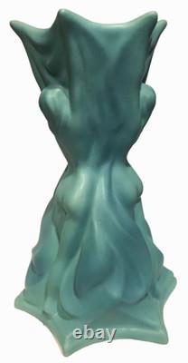Van Briggle Art Pottery 17 Floor Vase Three Graces in Turquoise Blue Mist Rare