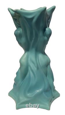 Van Briggle Art Pottery 17 Floor Vase Three Graces in Turquoise Blue Mist Rare