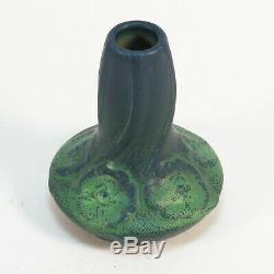 Van Briggle Pottery 1902 vase shape 105 Arts & Crafts matte green blue bi color