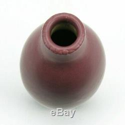 Van Briggle Pottery 1905 mulberry red plain vase shape 300 Arts & Crafts