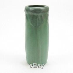 Van Briggle Pottery 1915 vase shape 135 Arts & Crafts matte blue green vase