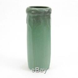 Van Briggle Pottery 1915 vase shape 135 Arts & Crafts matte blue green vase