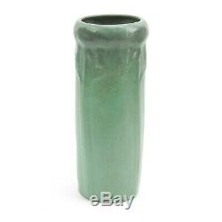 Van Briggle Pottery 1915 vase shape 135 Arts & Crafts matte blue green vase