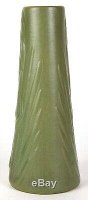 Van Briggle Pottery Arts And Crafts 13 Tall Vase With Yucca Dated 1906