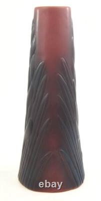 Van Briggle Pottery Arts & Crafts 14 Yucca Vase, Mulberry Red