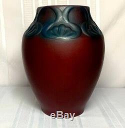 Van Briggle Pottery, Arts & Crafts Design, Monumental Floor Vase, Mulberry, Nice