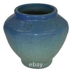 Van Briggle Pottery Late Teens Blue Arts and Crafts Vase Shape 654