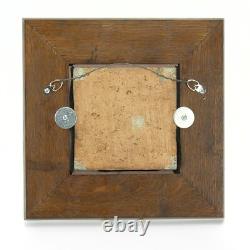 Van Briggle Pottery & Tile Co 6x6 tree landscape Arts & Crafts matte green blue Van Briggle Pottery & Tile Co 6x6 tree landscape Arts & Crafts matte green blue