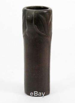 Van Briggle Pottery copper clad 1907-'12 vase shape 521 Arts & Crafts red clay