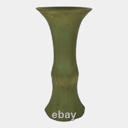 Van Briggle c1907 Vintage Arts And Crafts Pottery Matte Green Tall Vase 448