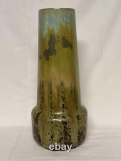Vase Fulper Style by Pierrefonds Crystalline Glaze c. 1910 Arts n Crafts Tall