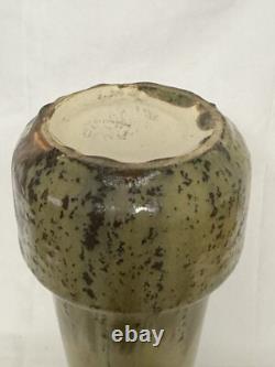 Vase Fulper Style by Pierrefonds Crystalline Glaze c. 1910 Arts n Crafts Tall