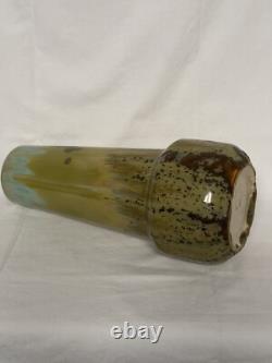 Vase Fulper Style by Pierrefonds Crystalline Glaze c. 1910 Arts n Crafts Tall