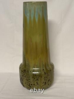 Vase Fulper Style by Pierrefonds Crystalline Glaze c. 1910 Arts n Crafts Tall
