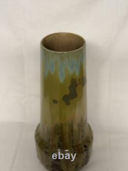 Vase Fulper Style by Pierrefonds Crystalline Glaze c. 1910 Arts n Crafts Tall