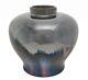 Vintage 1920 Large Fulper Arts & Crafts Vase Mirror Black Flambe Glaze