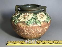 Vintage 1928 Arts & Crafts ROSEVILLE Art Pottery Vase DAHLROSE 364-6 Exc Cond