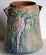 Vintage 1933 Roseville Wisteria Art Pottery 633-8 Vase Nouveau / Arts & Crafts