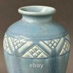 Vintage 1939 Rookwood Pottery Arts & Crafts Blue Vase #2437 5.5