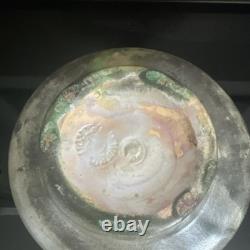 Vintage 1940s Pewabic Pottery Bowl Detroit Arts & Crafts Ceramic 7 Diameter