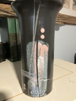 Vintage 90s Mark Chamberlain Bowen Studio 8 Handmade Art Pottery Vase Pastels