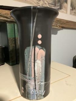 Vintage 90s Mark Chamberlain Bowen Studio 8 Handmade Art Pottery Vase Pastels