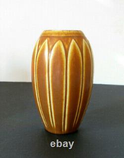 Vintage Antique Arts Crafts Matte Brown Rookwood Vase 1930