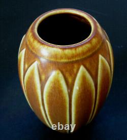 Vintage Antique Arts Crafts Matte Brown Rookwood Vase 1930