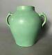 Vintage Antique Mission Arts & Crafts Style Matte Green Art Pottery Handled Vase
