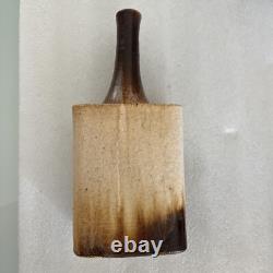 Vintage Art Pottery Long Bottle Neck Vase Artist Signed 1978 -Daniel Cassiet