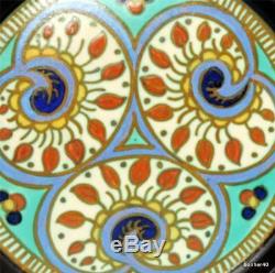 Vintage Art-crafts Gouda Zuid-holland Dutch Folk Art Deco Platter Tray Plate