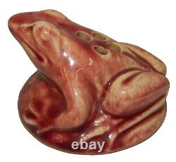 Vintage Arts Crafts Art Pottery Flower Frog Holder